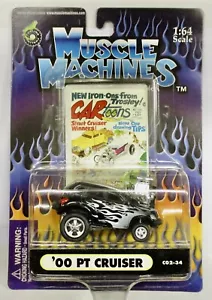 MUSCLE MACHINES DIECAST 1/64 '00 CHRYSLER PT CRUISER BLACK COMBINED SHIPPING - Picture 1 of 2