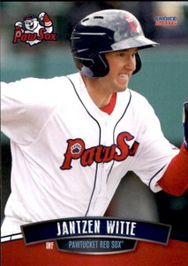 2016 Pawtucket Red Sox Choice 30 Jantzen Witte Fort Worth Texas TX Baseball Card