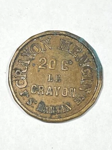 Jeton 20 Centimes Le Crayon Mengin (8-38) - Imagen 1 de 3