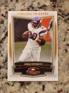 2008 Donruss Classics Adrian Peterson Bronze Timeless Tributes /250 Vikings #56