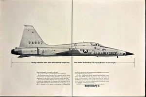 Northrop F-5 Fighter 2 Seiten Printanzeige 1963 - Bild 1 von 5