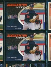 Lot (2) 2008 Choice #24 Jose Sanchez Binghamton Mets (CD17) SWSW6  
