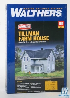 Walthers 933-3789 Tillman Farm House Kit HO Scale Train - Image 1 of 2