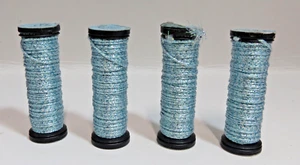 Kreinik Metallic Thread for Stitching Blue Zircon #3214-#16 Braid-4x 5M NOS - Picture 1 of 2