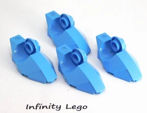 4 LEGO Pie Azul Medio con Rotación Vertical Conjunto Castillo Reino Caballeros 47430 - Imagen 1 de 2