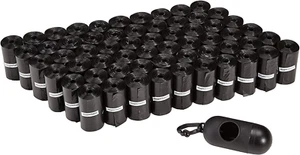 Bolsas a prueba de fugas para caca de perro con dispensador y clip para correa, sin perfume, 3 - Imagen 1 de 12
