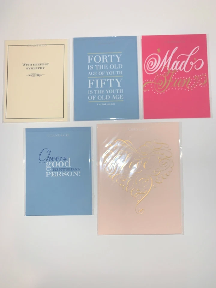 Tarjetas de felicitación individuales de Crane & Co. en celofán Foto 1 de 1