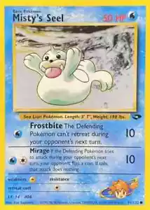 Misty's Seel 91/132 Unlimited Pokemon Gym Challenge NM - Picture 1 of 1