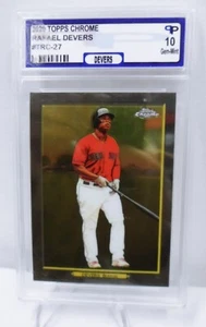 Topps 2020 cromo #TRC-27 Rafael Devers rojo pavo 2020 graduado 10 gemas - como nuevo - Imagen 1 de 2
