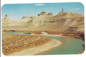 Buttes Chimneys FIREHOLE Region GREEN RIVER Wyoming WY Postcard Rock Formations - Picture 1 of 2