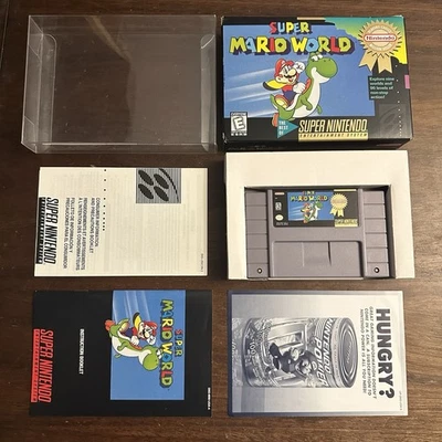 Super Mario World (Super Nintendo SNES) Complete CIB - Tested - Authentic - Image 1 of 4