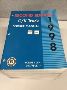 1998 C/K Truck Service Manual 2nd Edition, GMT/98-CK-1F, 4 Volume Set - Picture 1 of 9