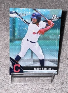 2021 Bowman Platinum- Aaron Bracho- (RC) Cleveland Indians-Teal Aqua Ice #/250 - Picture 1 of 2