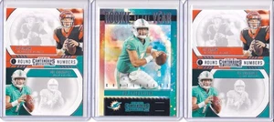 Joe Burrow Tua Tagovailoa 3 Card Rookie Lot 2020 Panini Contenders RC Numbers - Picture 1 of 2