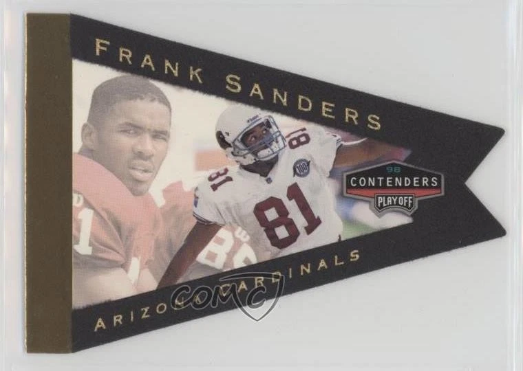 1998 Playoff Contenders Pennants Gold /98 Frank Sanders #2 - Image 1 of 2