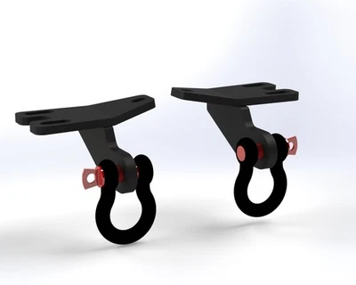 Juego de ganchos de remolque delanteros para Jeep Liberty KJ KK 2002-2012 Foto 1 de 4