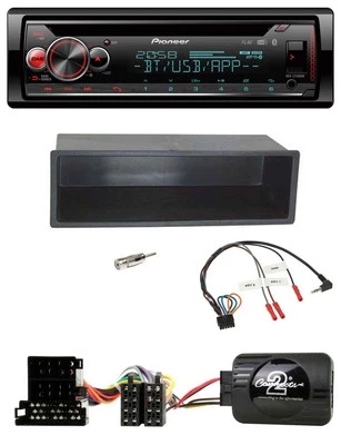 Pioneer Lenkrad DAB CD Bluetooth USB Autoradio für VW Passat Golf IV Polo schwar - Bild 1 von 4