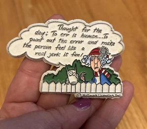Maxine Fridge Magnet Vintage Hallmark To Err Is Human Funny - Picture 1 of 2