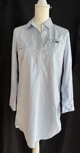 Vineyard Vines Performance Dress S Seersucker Cover-Up Nautical Beach MSRP $158 - Picture 1 of 15