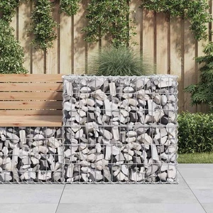 Gabion Basket Silver Galvanized Iron Medium Durable vidaXL - Picture 1 of 7