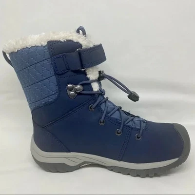 Botas de nieve Keen Kids Hoodoo azul marino sin cordones nuevas para niños pequeños 9 Foto 1 de 4