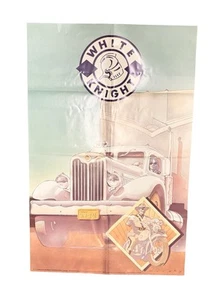 Vintage lata 70. oryginalny plakat scholastyczny CB Radio Biały Rycerz - Zdjęcie 1 z 4
