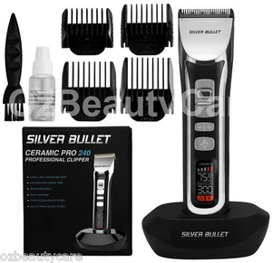 Silver Bullet Ceramic Pro Cord/Cordless 240 Hair Clipper - Picture 1 of 1