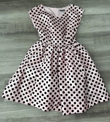 Nicolette Mason For ModCloth Pink Polka Dot Dress Size M Retro Pin-Up - Image 1 of 4