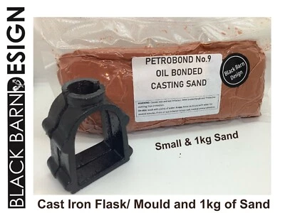 Small Sand Casting Flask & 1 kg of Petrobond Oil Bonded Casting Sand