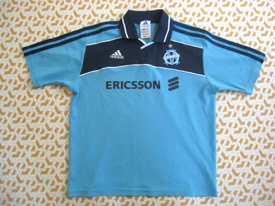 Maillot Olympique Marseille 2000 Adidas Ericsson OM Vintage enfant - 12 ans - Photo 1/4