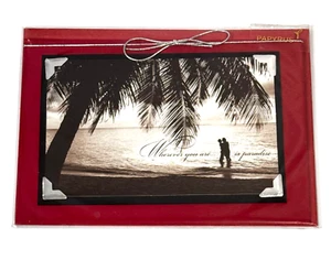 Papyrus Greeting Card Valentines Day Embellished Paradise Sweetheart Love - Picture 1 of 2