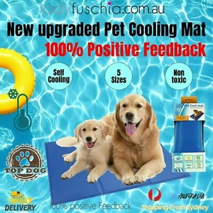 Cool Gel Mat Dog Cat Bed Non-Toxic Cooling Dog Summer Pad 5 Sizes Pet FAST POST - Picture 1 of 28