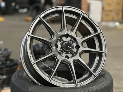 Nuevo 16x7J ENKEI TUNING SC46 (4 ruedas) 4x100 apto para Honda Toyota Yaris Mazda GRIS Foto 1 de 4