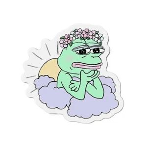 Kawaii Pepe lustiges Meme, Geschenk für Meme-Liebhaber, Ballett, Schlafsäle, gestanzte Magnete - Bild 1 von 4