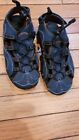 LL BEAN Kids Size 13 Blue and Orange Water Outdoors Bungie Shoes Sandals
