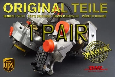 NUEVO Par de turbocompresores originales PORSCHE AUDI VW 057145874N + 057145873N Foto 1 de 4