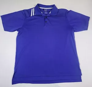 Adidas Mens Climalite Purple Lightweight Casual Golf Polo Size M - Picture 1 of 7