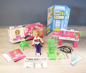 Bionic Woman Beauty Salon Instructions Kenner 1976 IOB Cords Doll Jamie Sommers