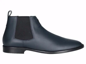 Authentische Giuseppe Zanotti Chelsea Leder Herren dunkelblau Stiefeletten Größe 11 12 - Bild 1 von 12