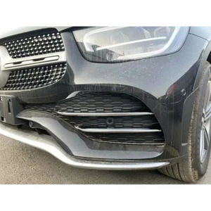 Chrome Front Bumper Side Vent Cover Trim Fits Mercedes Benz GLC X253 2020-2022 - Picture 1 of 12