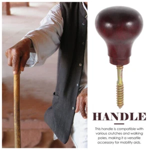 Bastone da Passeggio Rotondo Touch Manico Manopola Tonda Manico per Bastone da Passeggio Canne Albero - Foto 1 di 17