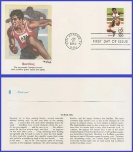 USA6 #C102 U/A FLEETWOOD FDC Hürden Olympische Sommerspiele - Bild 1 von 1