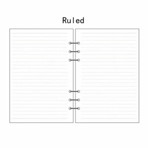 A5/A6/A7 linierter Planer Tagebuch Einlage Nachfüllplan Organizer 45 Blatt Notiz Neu - Bild 1 von 12