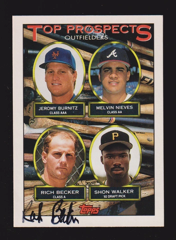 1993 TOPPS #658  Rich Becker  MINNESOTA TWINS  SIGNED AUTOGRAPH AUTO COA - Image 1 of 1