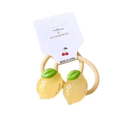 Yellow Lemons 2 Hair Tie Set - Image 1 of 2