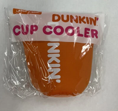 Dunkin Donuts 32 Oz. Large Cup Cooler Koozie Orange - Image 1 of 4