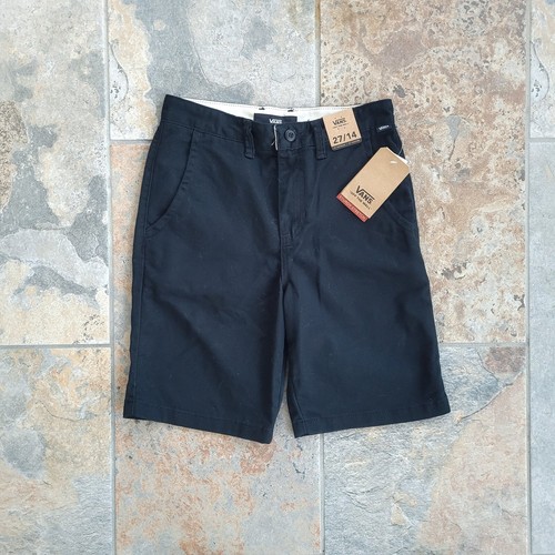 VANS Pantaloncini Uomo Elasticizzati Robusti Tag Taglia 27 Taglia Effettiva 26x8 Nero Nuovi con etichette