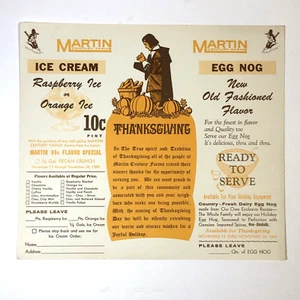 Lot of 10 Martin Century Farms Thanksgiving Order Form November 1965 Lansdale PA - Picture 1 of 12