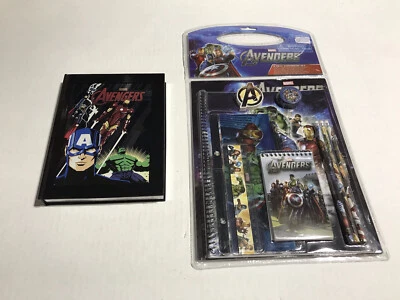 Disney Store Marvel Avengers Hardcover Journal 300pg w silver accent NEW W/Bonus - Image 1 of 4