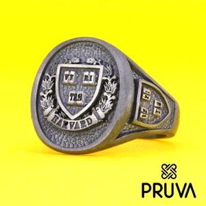 ANELLO PJ29 PERSONALIZZATO ARGENTO 925K SIGILLO ORO LAUREA IMPERIALE UNIVERSITÀ 2024 - Foto 1 di 9